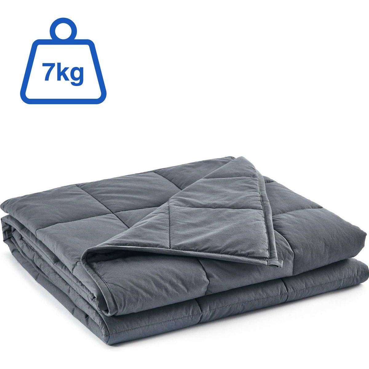 Verzwaringsdeken 7KG - Verzwaarde Deken - 4 Seizoenen - Grijs