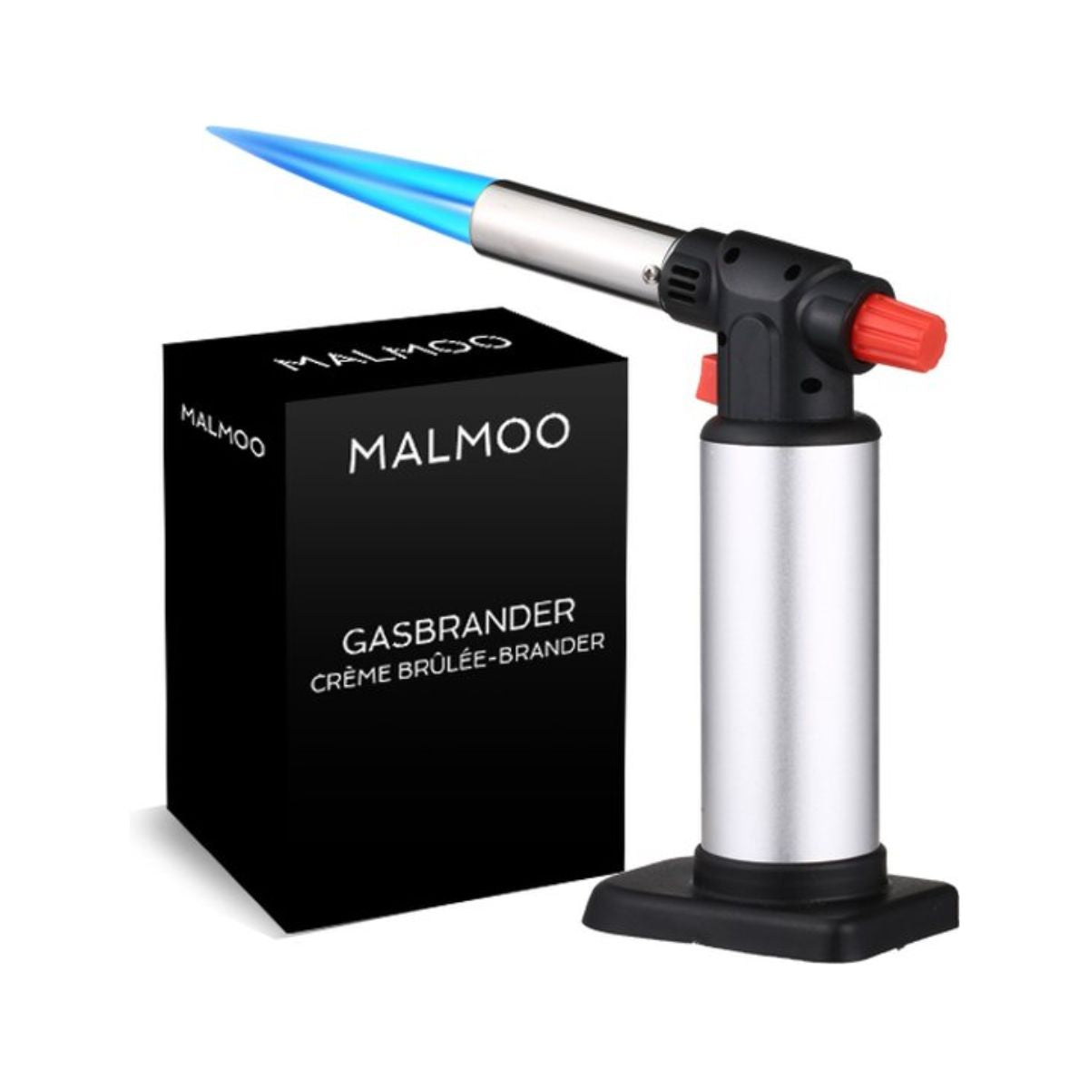 Malmoo Professionele Gasbrander - Creme Brulee Brander - Aansteker - Keukenbrander - Flambeerbrander - Butaan - Navulbaar - 14.2g