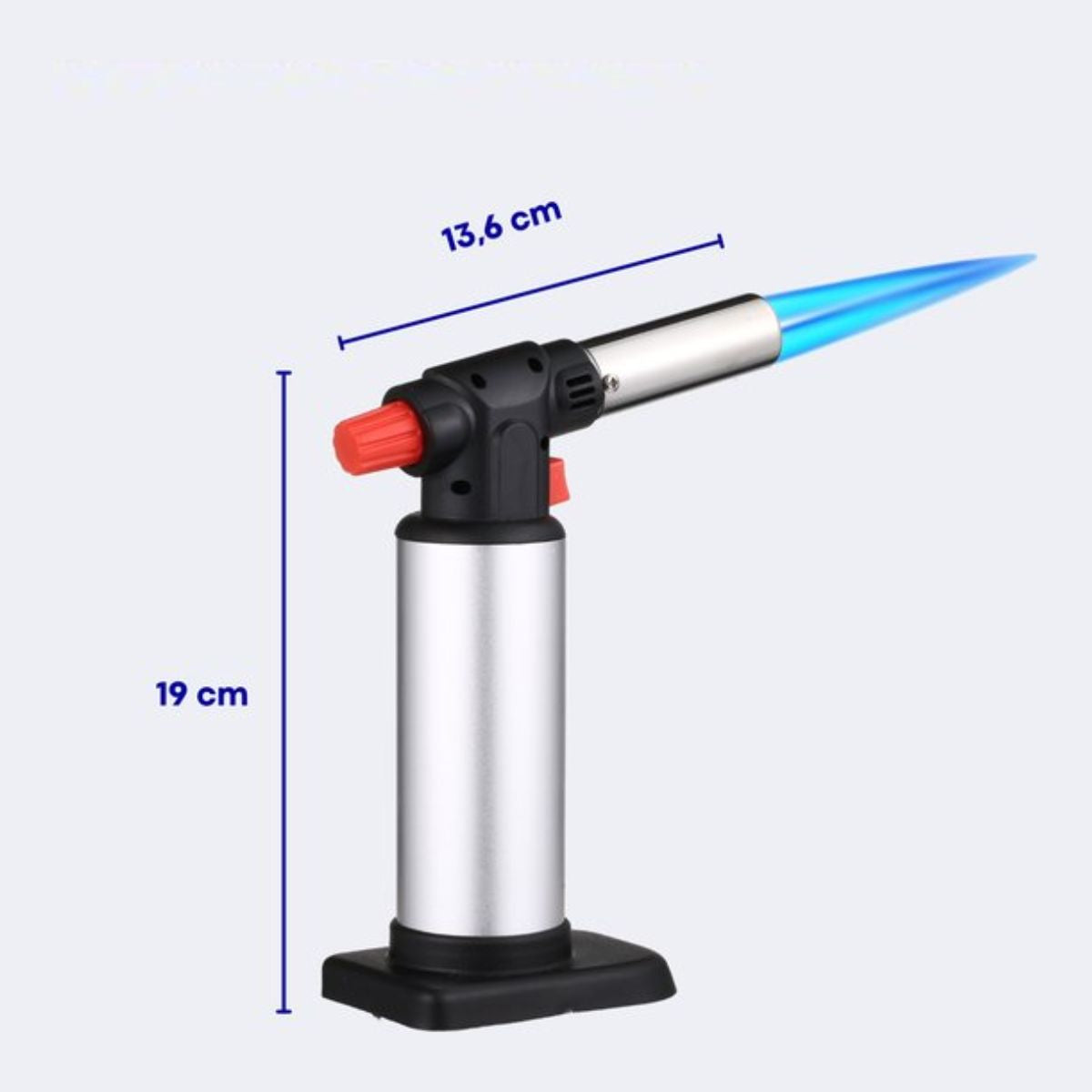 Malmoo Professionele Gasbrander - Creme Brulee Brander - Aansteker - Keukenbrander - Flambeerbrander - Butaan - Navulbaar - 14.2g