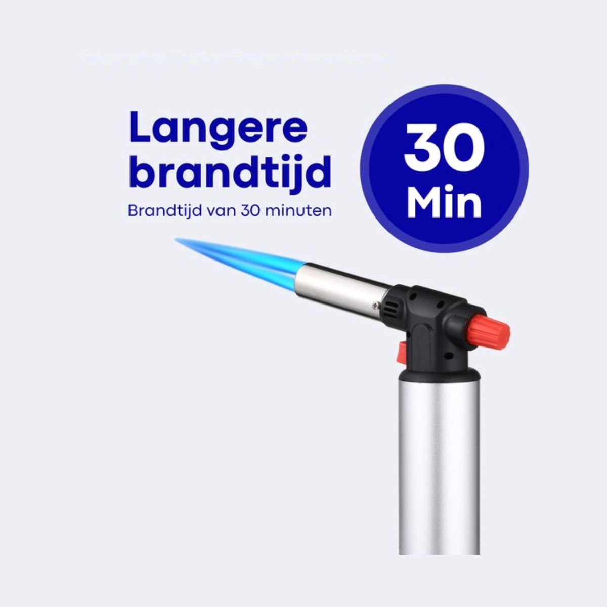 Malmoo Professionele Gasbrander - Creme Brulee Brander - Aansteker - Keukenbrander - Flambeerbrander - Butaan - Navulbaar - 14.2g