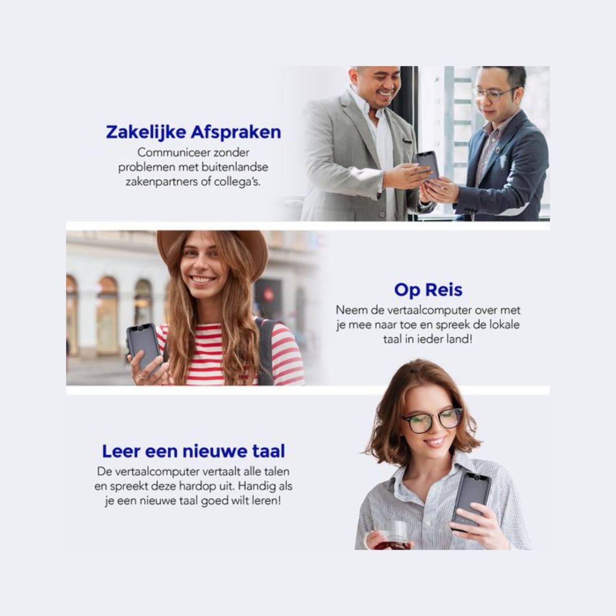 Membeli Vertaalcomputer - met Simkaart - Offline - Muama Enence - Vertaal Apparaat - 4 inch Touchscreen - 135+ Talen - Zwart