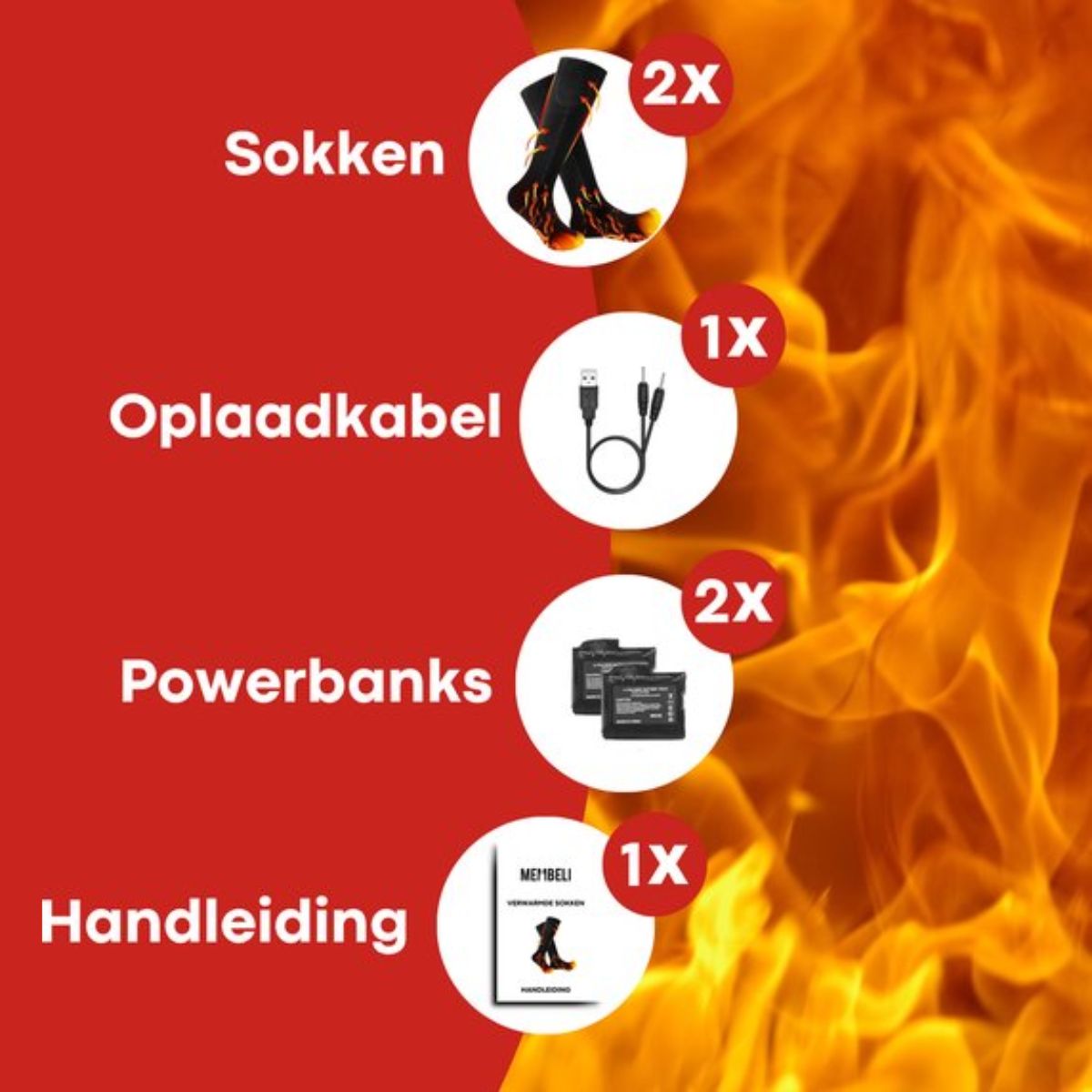 Membeli Verwarmde Sokken - Maat 39 t/m 44 - Elektrische sokken - Warme Sokken Dames & Heren - Groot Verwarmingselement en USB oplaadbaar - Thermosokken - Zwart