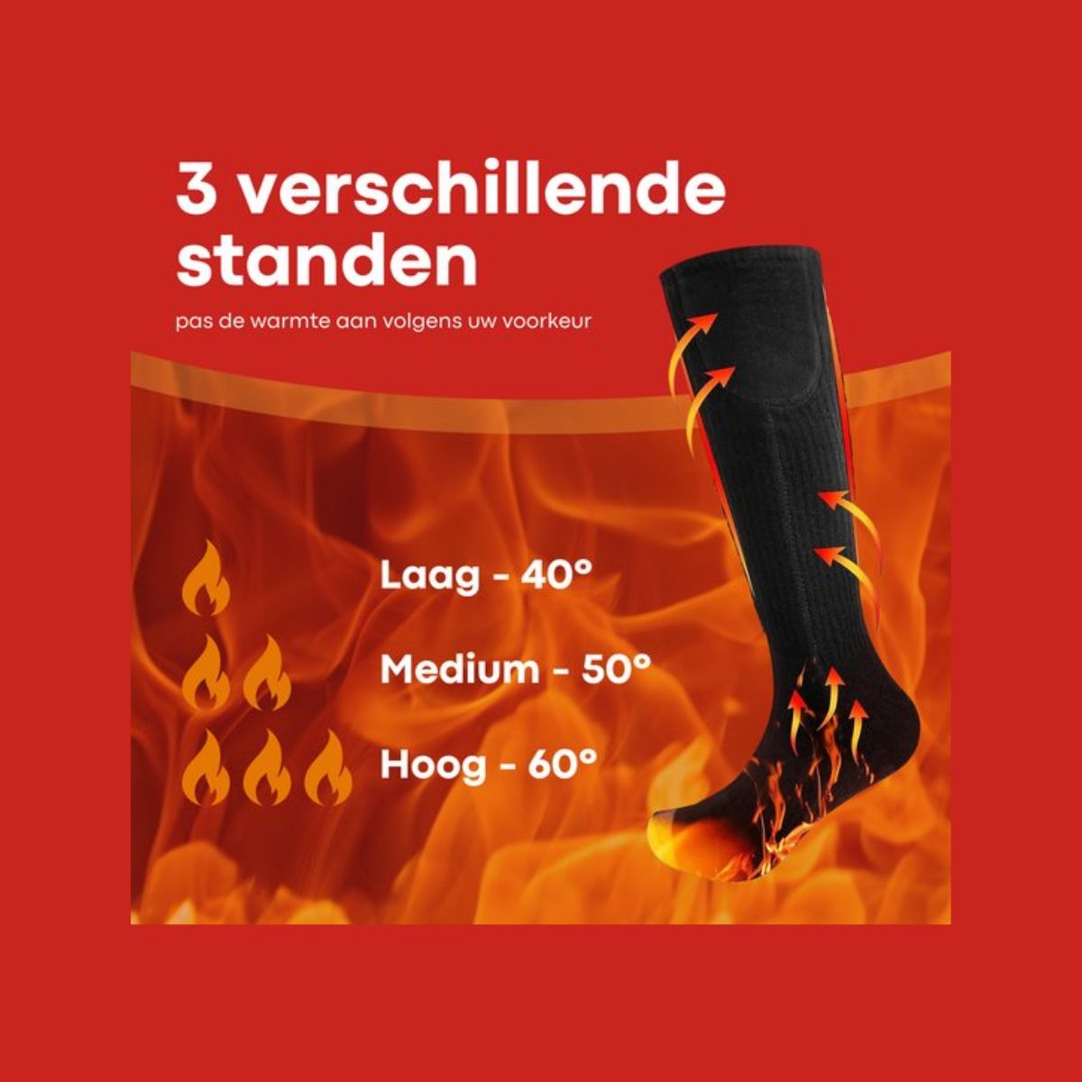 Membeli Verwarmde Sokken - Maat 39 t/m 44 - Elektrische sokken - Warme Sokken Dames & Heren - Groot Verwarmingselement en USB oplaadbaar - Thermosokken - Zwart