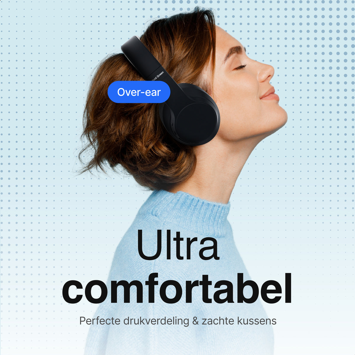 Bluetooth Koptelefoon - Noice Cancelling - Incl Opbergcase - Zwart
