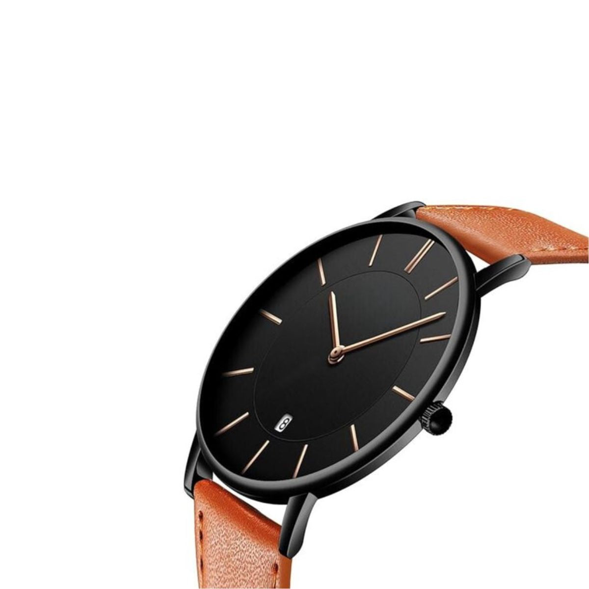 Tyme Oslo Heren Horloge - 39.5mm - Zwart/Bruin - Horloges voor Mannen - met Cadeauverpakking