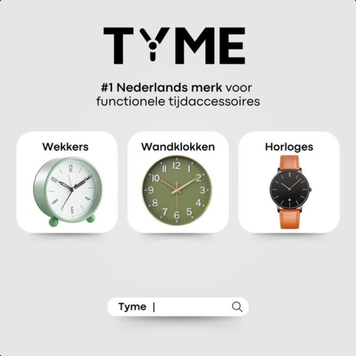 Tyme Oslo Heren Horloge - 39.5mm - Zwart/Bruin - Horloges voor Mannen - met Cadeauverpakking