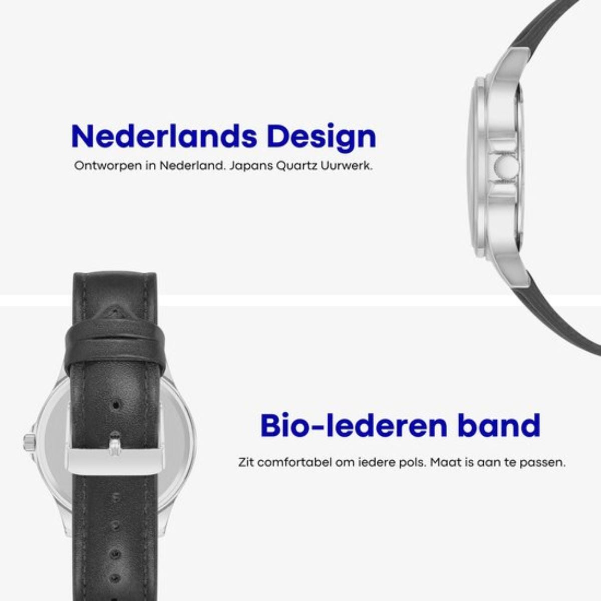 Tyme Tokyo Horloge Heren - 42mm - Zwart - Horloges voor Mannen