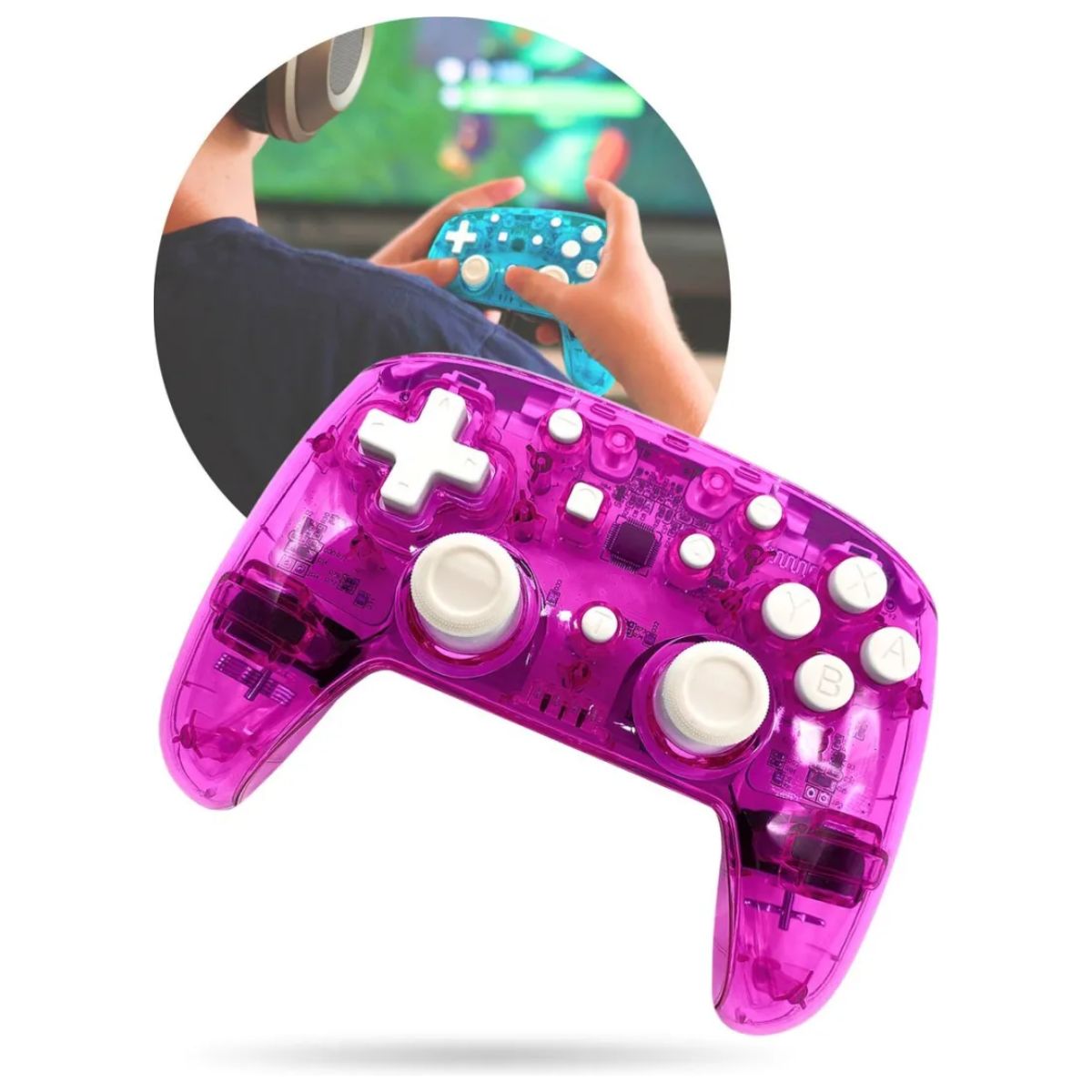 Draadloze Controller - Nintendo Switch Pro - Paars