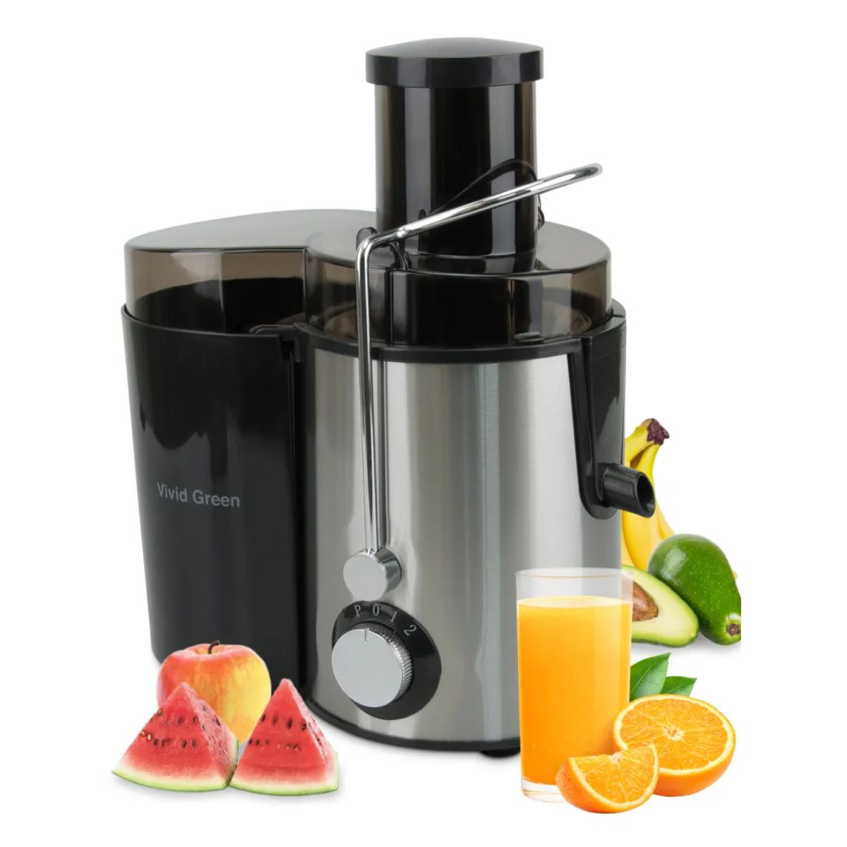 Juicer - Voor Groente & Fruit - 550ml - Incl. Pulpcontainer