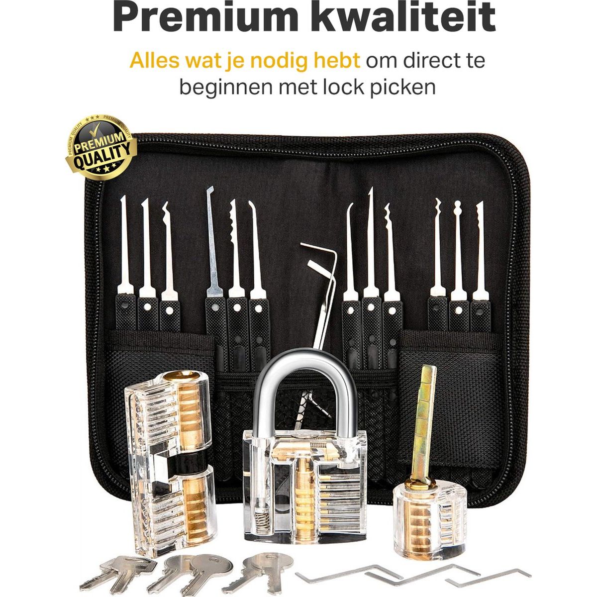 Lockpick Set - 27-Delig - Met Opbergetui