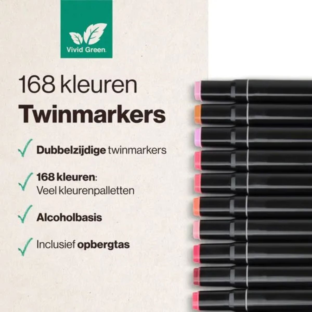 Twinmarkers - Markeerstiften - 168 Stuks