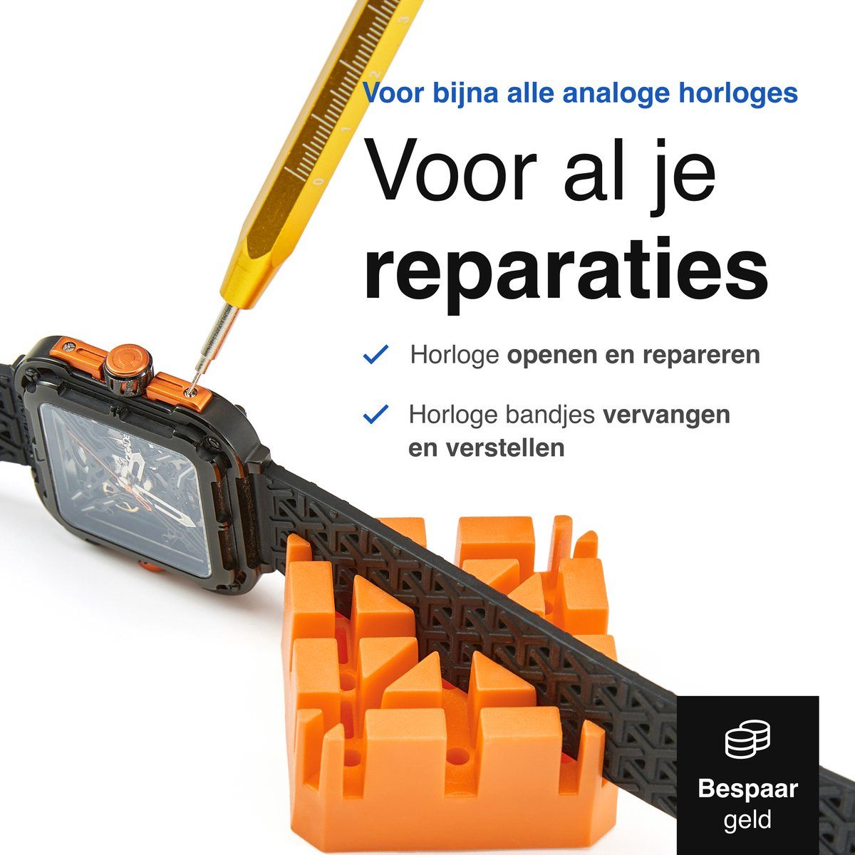 Horloge Reparatie Set - 155-Delig - Professioneel