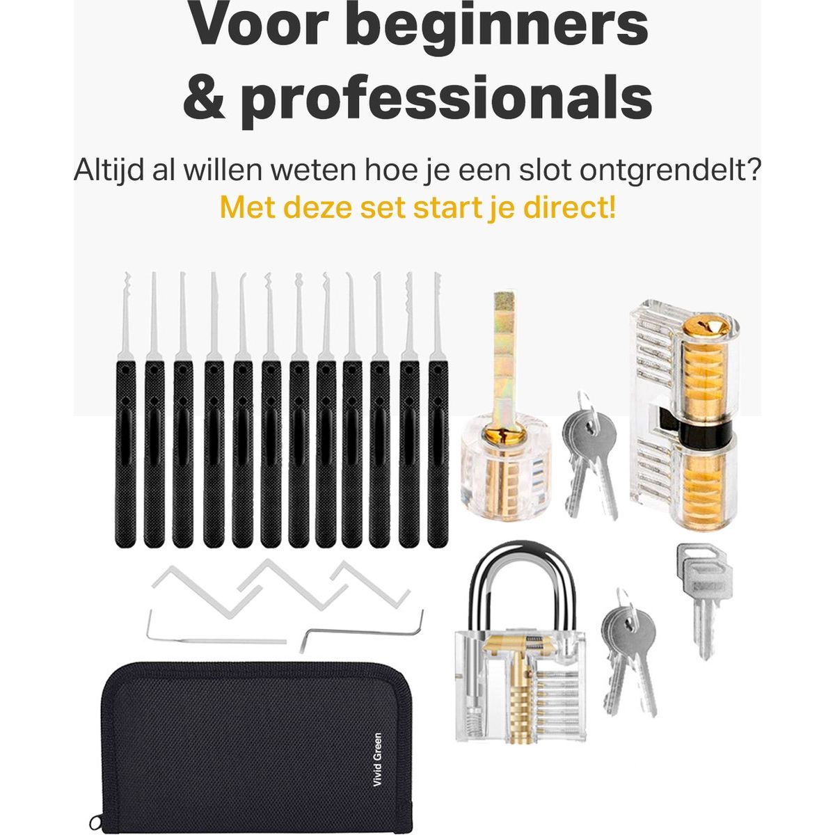 Lockpick Set - 27-Delig - Met Opbergetui