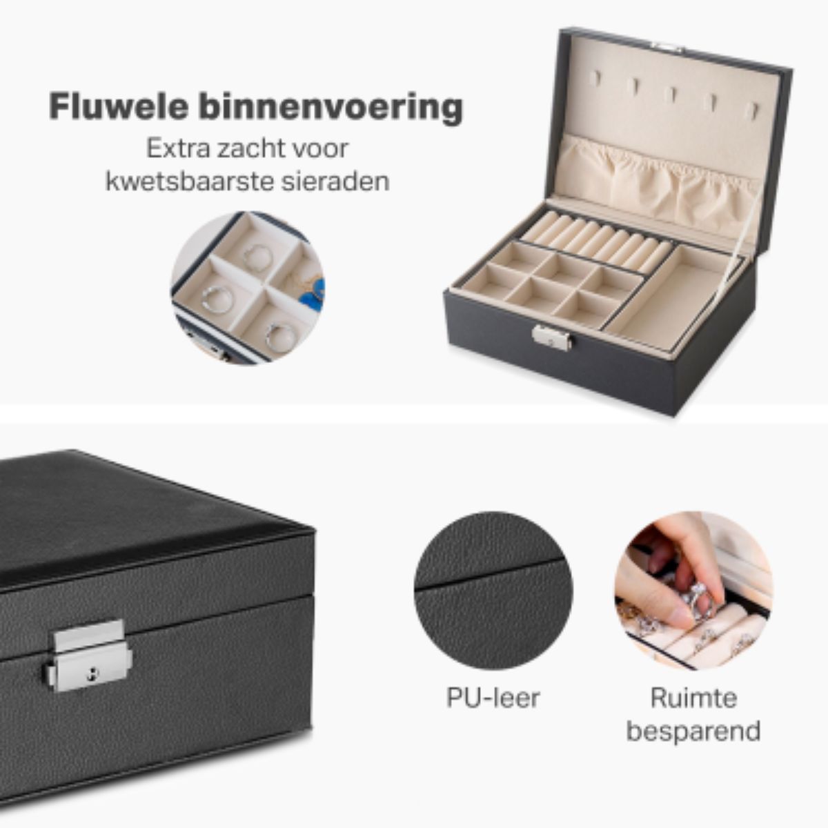 Sieradendoos - Sieradendozen - Sieraden Opbergers - Juwelendoos - Sieraden doosje - Doos - Organizer