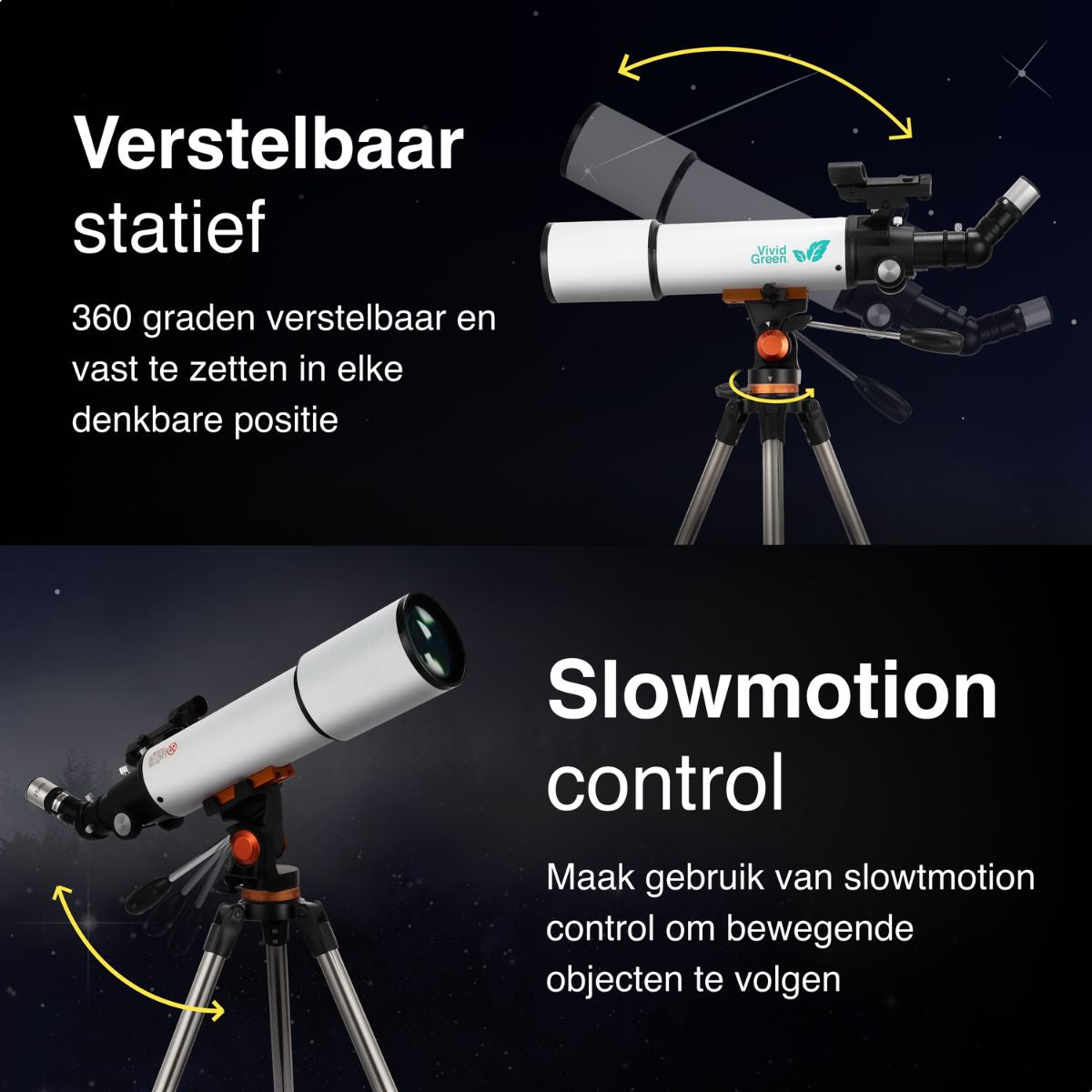 Telescoop - Complete Set - 375x zoom - Sterrenkijker - Wit