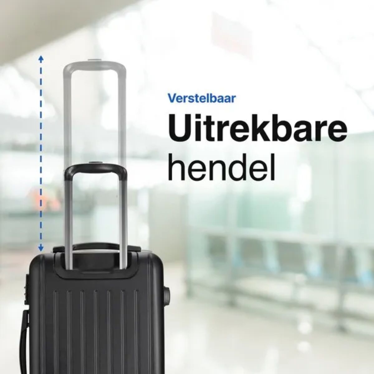 Reiskoffer - Bagage Koffer - 40L - Zwart