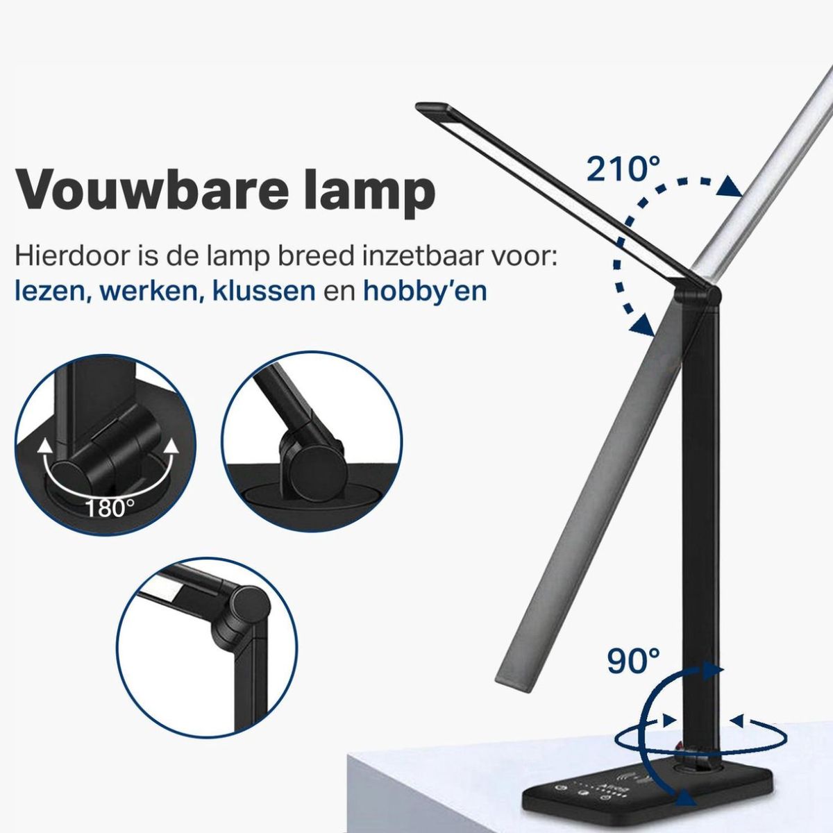 Bureaulamp – Led – Draadloze Oplader