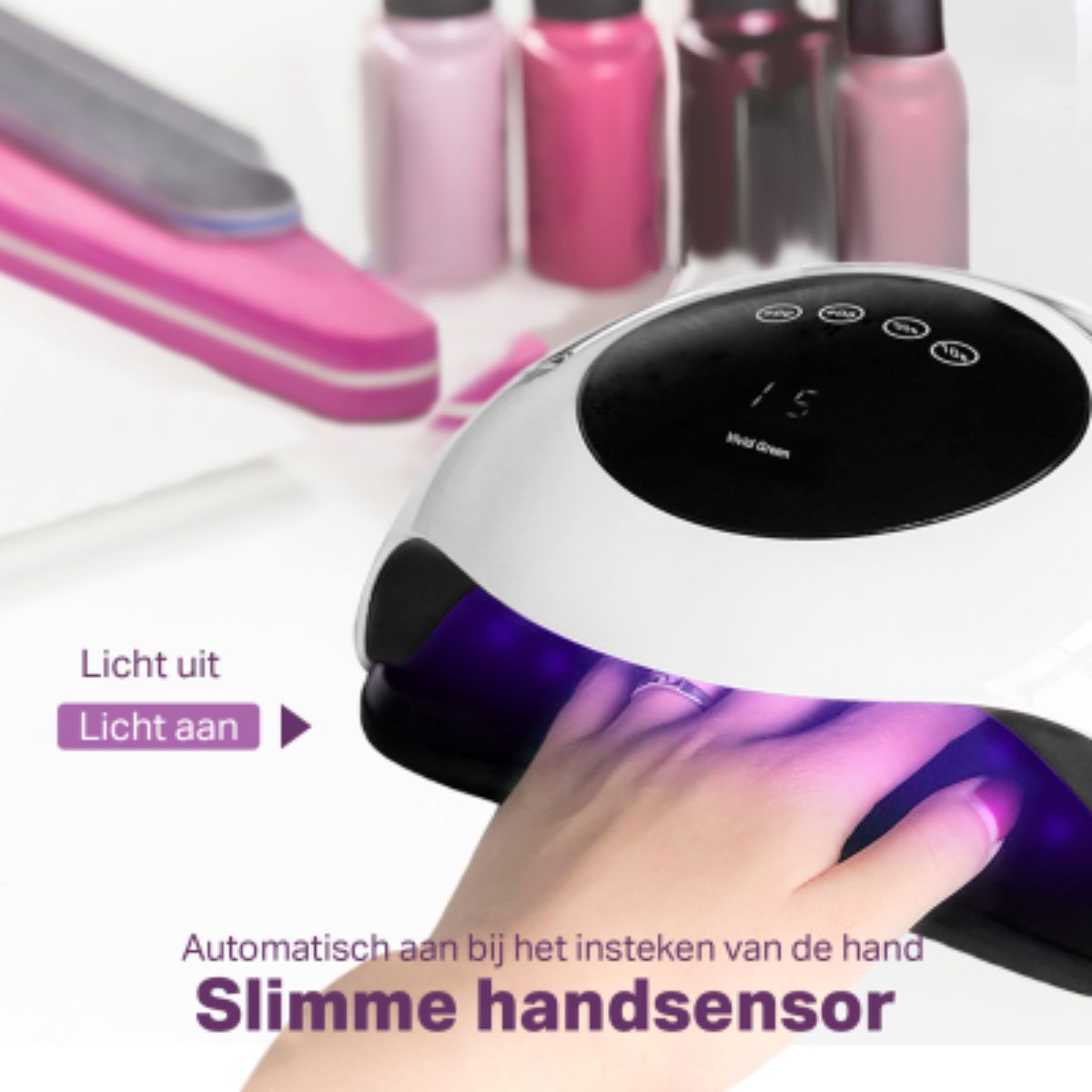 UV Nageldroger - Gellak Nagel Lamp - Led - 120W - Wit