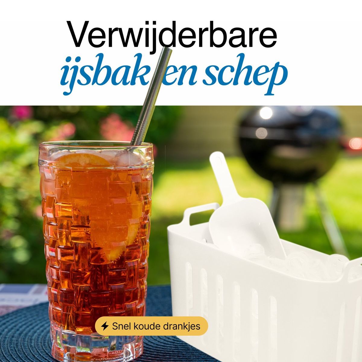 IJsblokjesmachine – 1.8L – Incl. IJsschep – Zwart