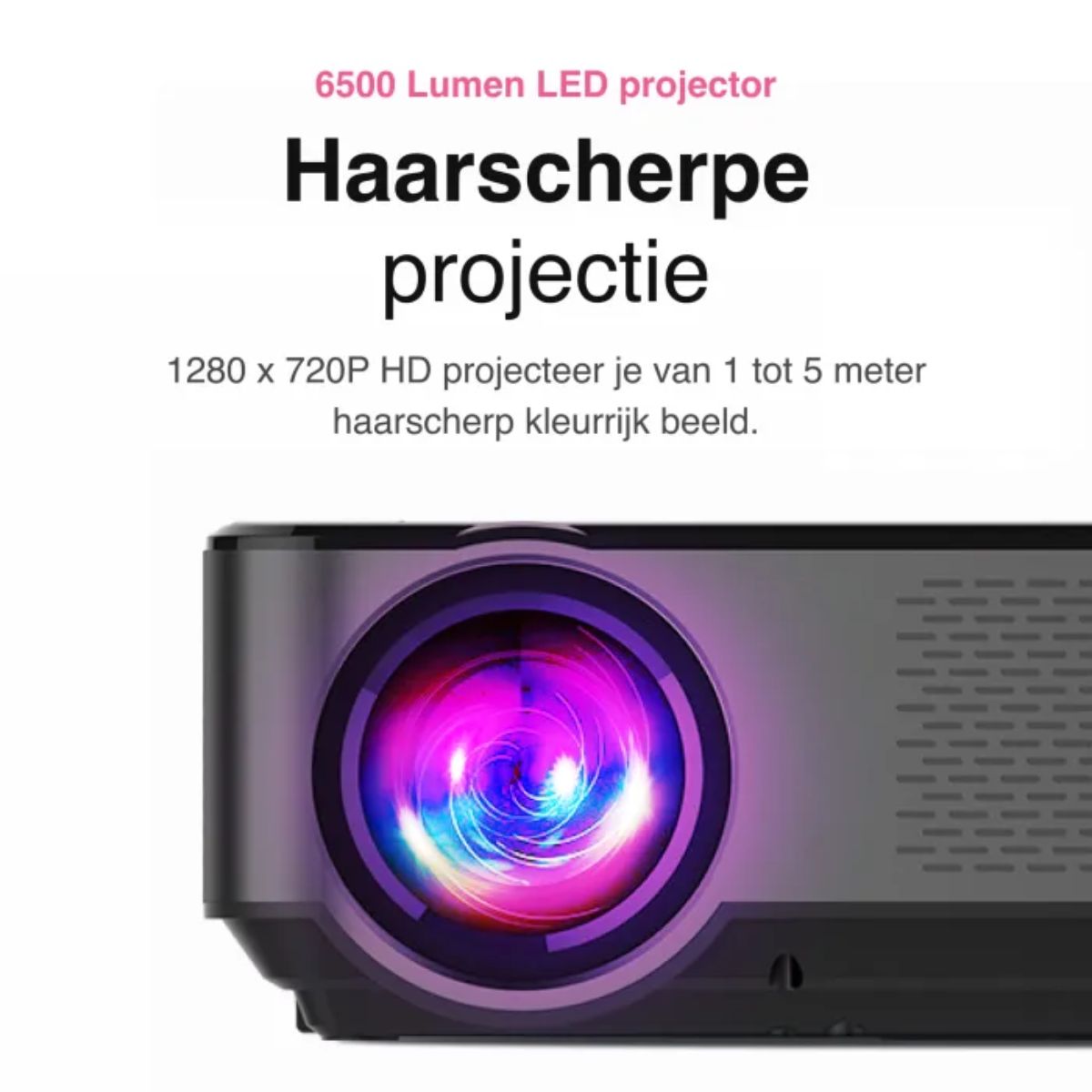 Beamer - Full HD - 6500 Lumen - Zwart