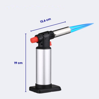 Malmoo Professionele Gasbrander - Creme Brulee Brander - Aansteker - Keukenbrander - Flambeerbrander - Butaan - Navulbaar - 14.2g