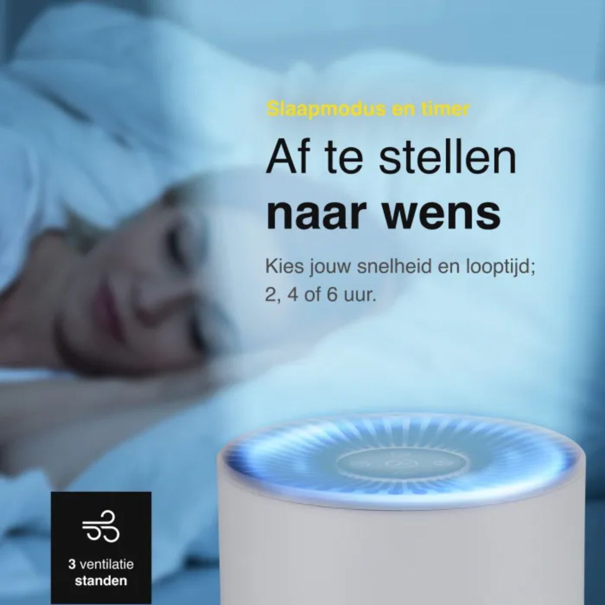 Luchtreiniger - Air Purifier - Incl. HEPA Filter - Wit