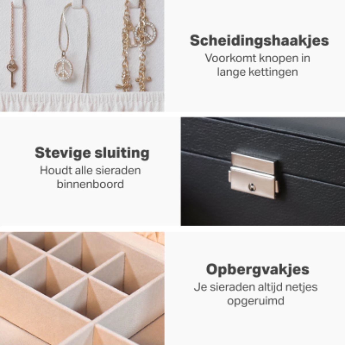 Sieradendoos - Sieradendozen - Sieraden Opbergers - Juwelendoos - Sieraden doosje - Doos - Organizer