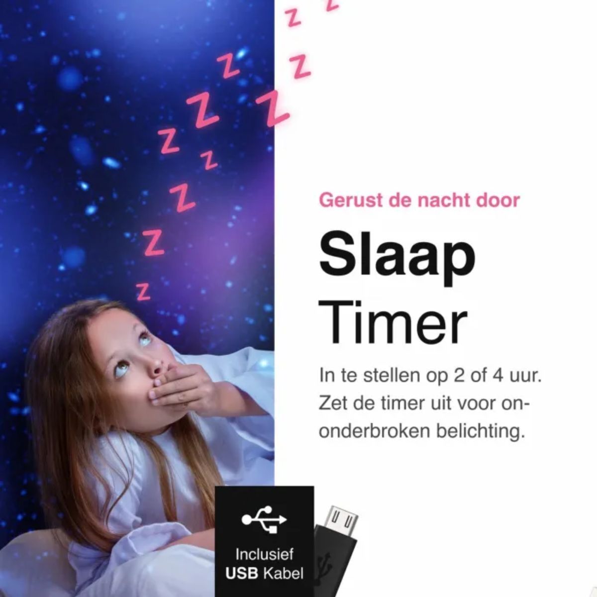 Sterren Projector - Galaxy - Zwart