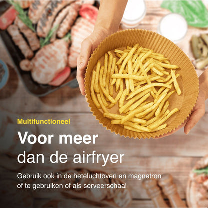 Airfryer Bakpapier - 100 Stuks - 22 CM