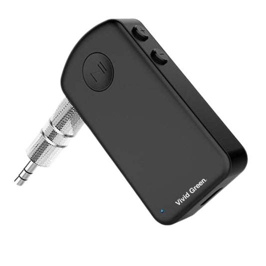 Auto Bluetooth Audio Receiver – Adapter – Carkit – Aux – Ontvanger – Accesoires - Zwart/Zilver