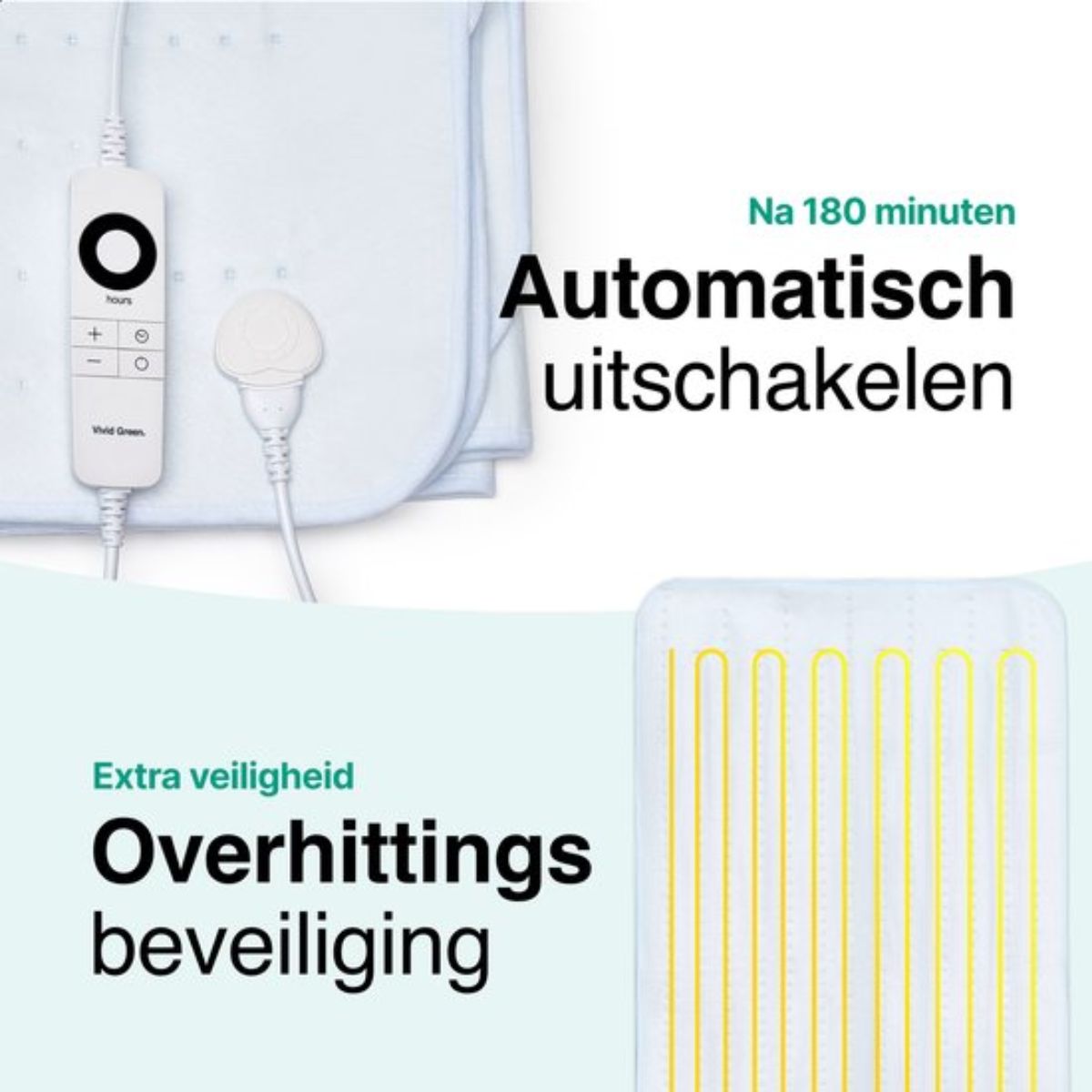 Elektrische Onderdeken 150x80cm - 1 Persoons - 6 standen - Warmte deken - Onderdeken - Wit