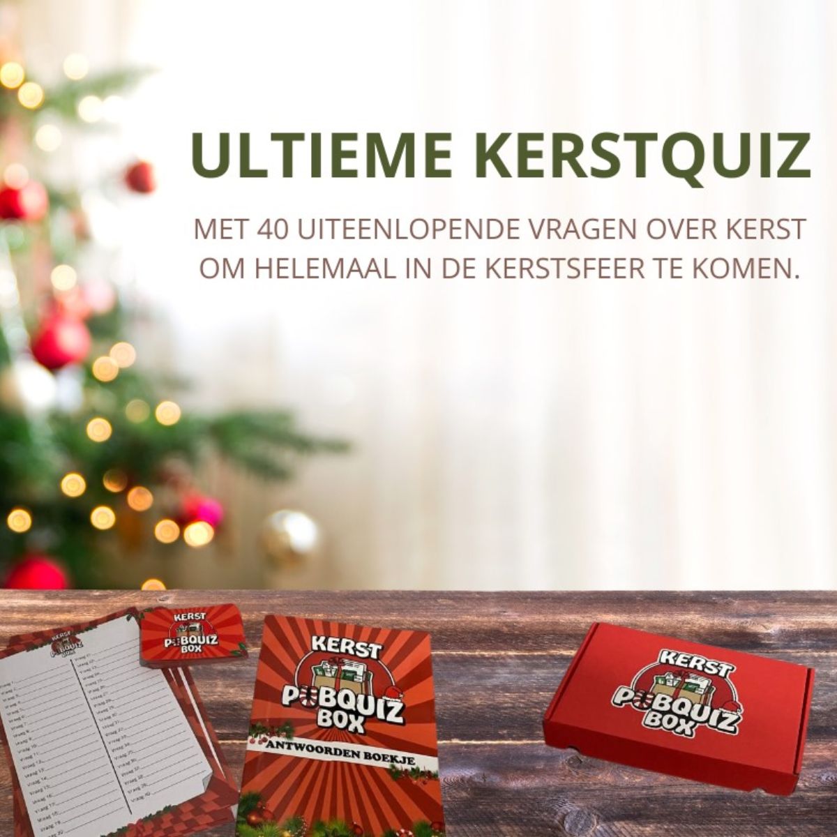 Kerst Quiz - PubQuiz - Geschikt voor Vrienden & Familie