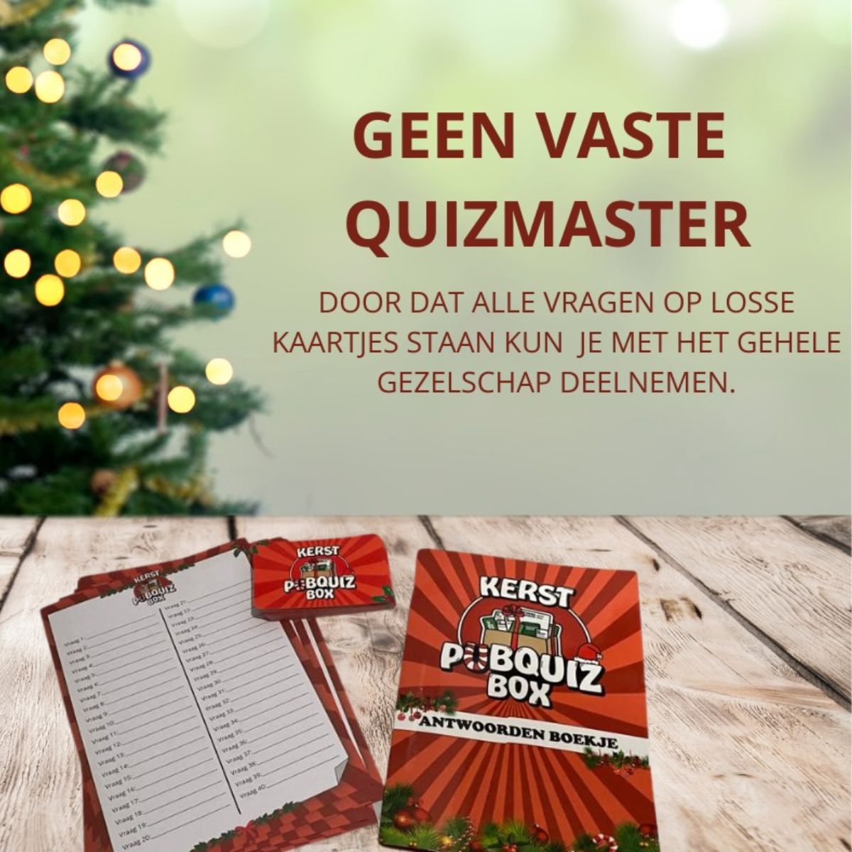 Kerst Quiz - PubQuiz - Geschikt voor Vrienden & Familie