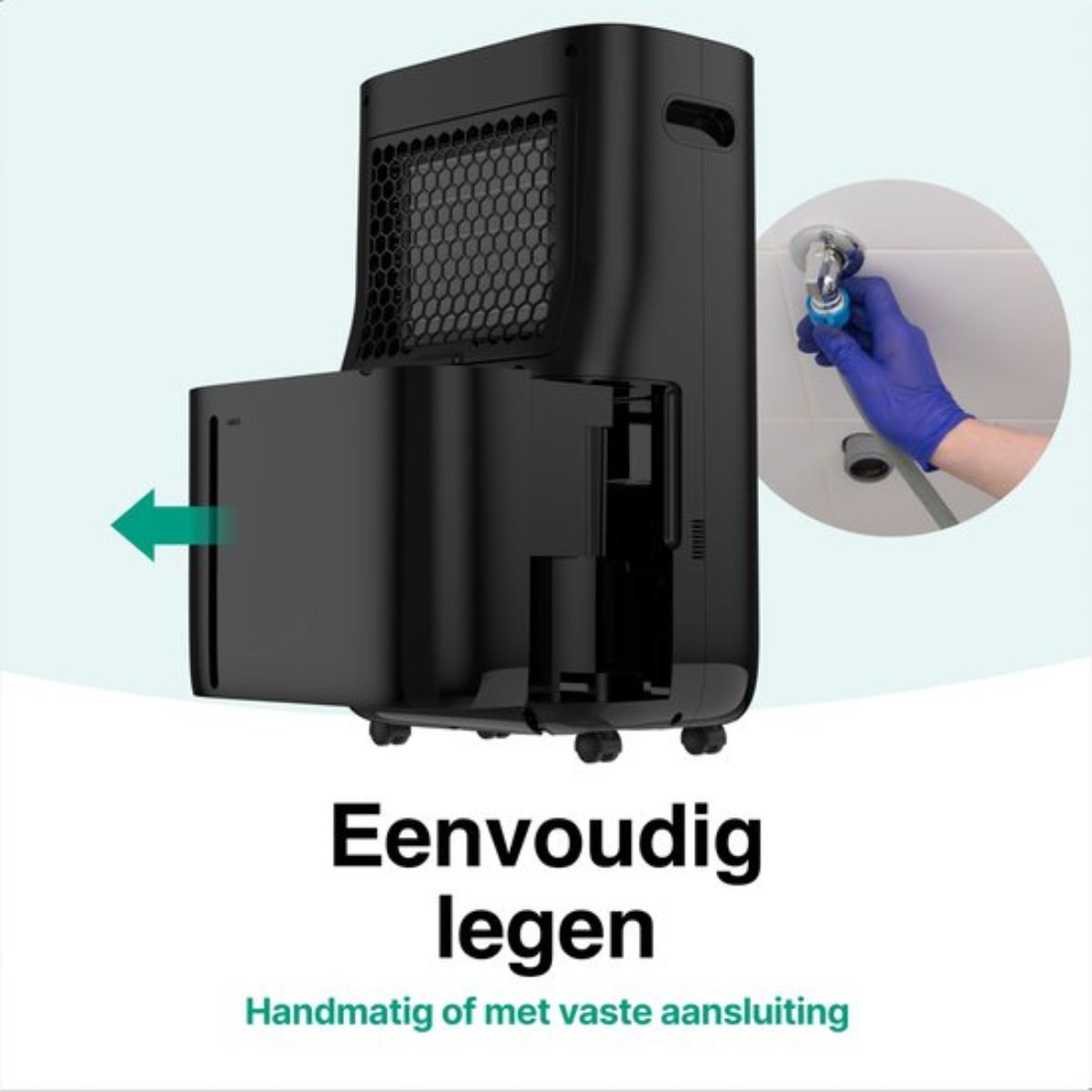 Luchtontvochtiger en Luchtreiniger - 20L- HEPA filter - 320W - Zwart