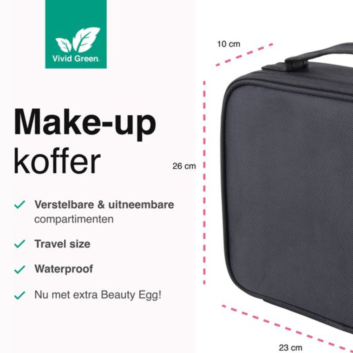 Make Up Koffer – Kapperskoffer – Zwart