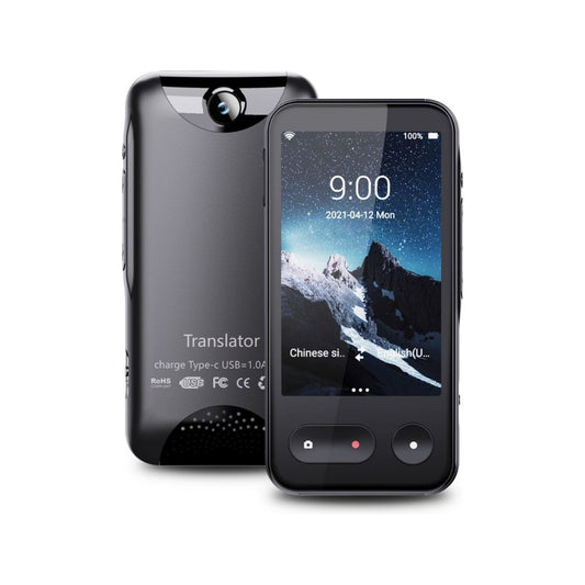 Membeli Vertaalcomputer - met Simkaart - Offline - Muama Enence - Vertaal Apparaat - 4 inch Touchscreen - 135+ Talen - Zwart
