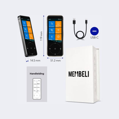 Membeli Vertaalcomputer - Vertaal Apparaat - Offline - Muama Enence - Antraciet - 137+ Talen - 3.1 inch Touchscreen