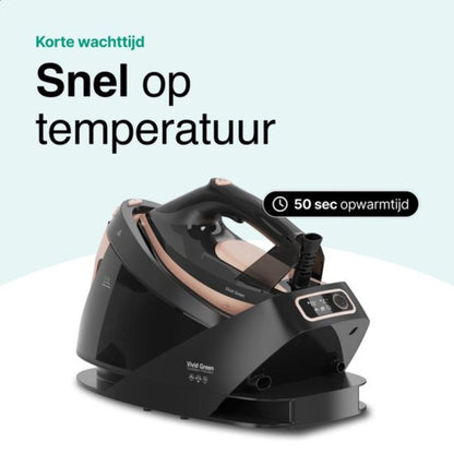 Stoomstrijkijzer met Stoomgenerator - 3000W - Rosé Goud