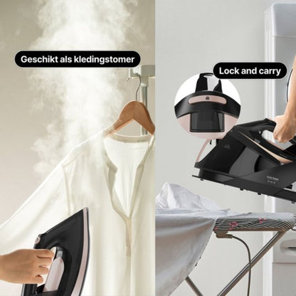 Stoomstrijkijzer met Stoomgenerator - 3000W - Rosé Goud