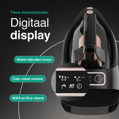 Stoomstrijkijzer met Stoomgenerator - 3000W - Rosé Goud