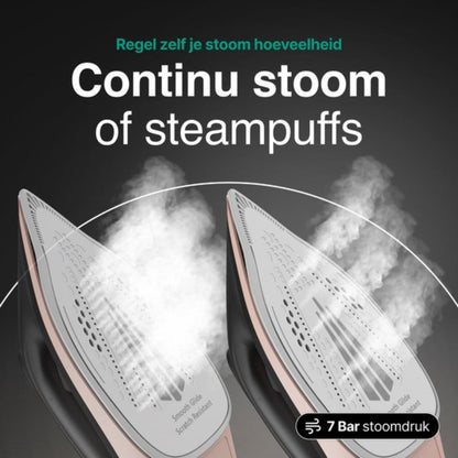 Stoomstrijkijzer met Stoomgenerator - 3000W - Rosé Goud