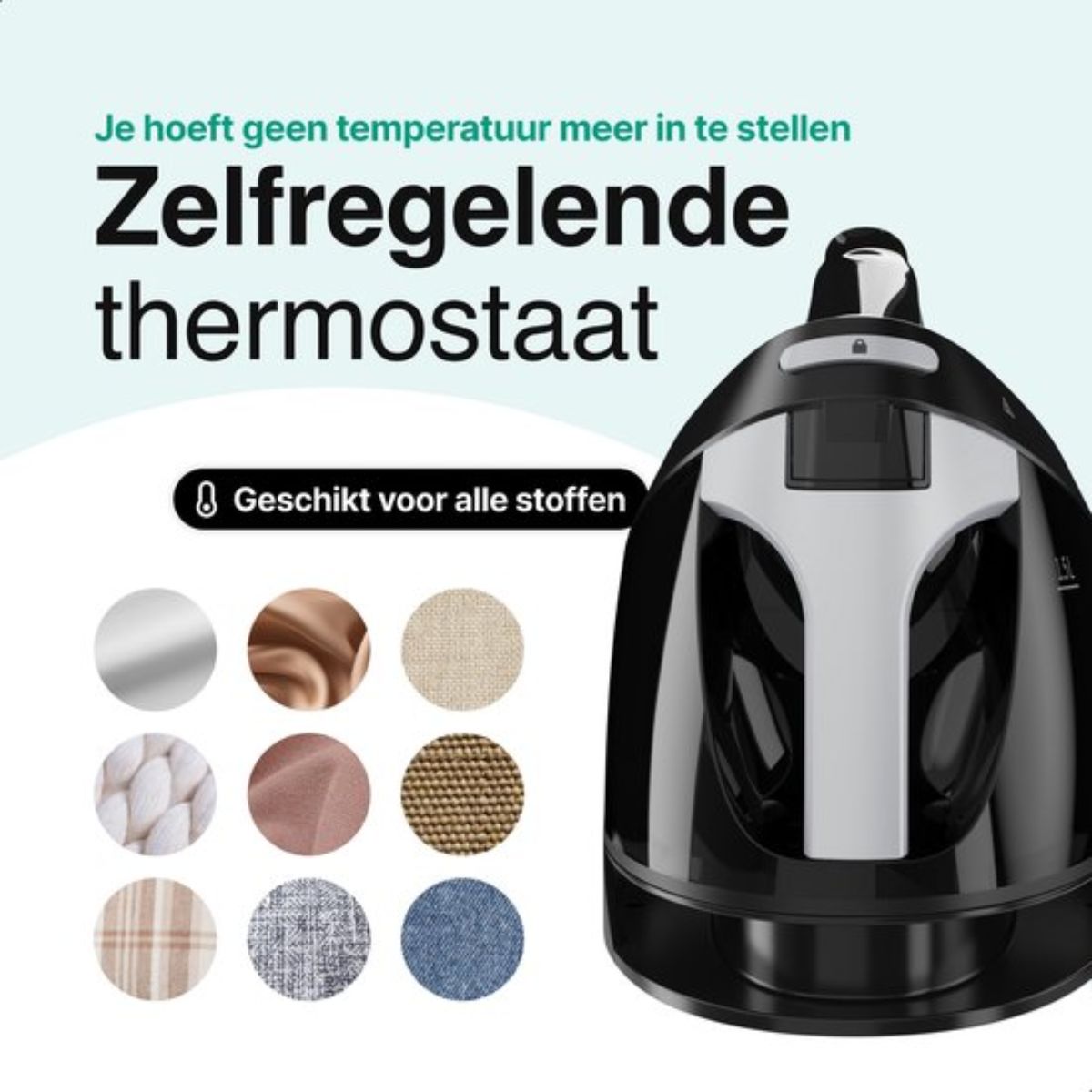 Stoomstrijkijzer met Stoomgenerator - 3000W - Zwart