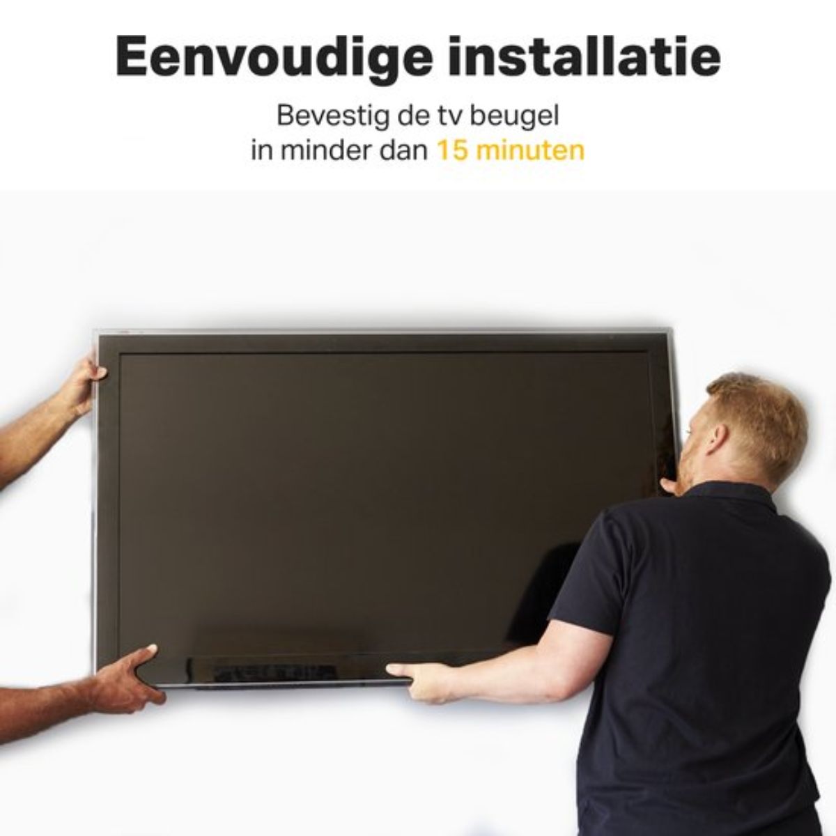 TV Beugel - Muurbeugel - Beugels Draaibaar en Kantelbaar - Ophangbeugel Tv - Steun - 14 - 32 - 43 t/m 50 inch - Zwart