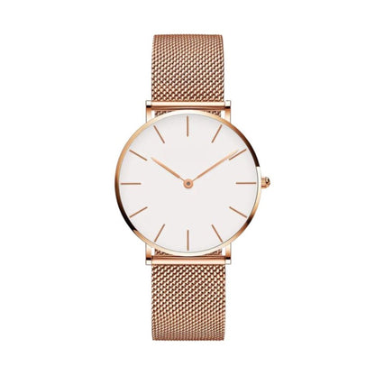 Tyme Ibiza Dames Horloge - 36mm Wit/Rosékleurig - Horloges voor Vrouwen & Meisjes - Polshorloge - Uurwerk - Moederdag Cadeautje - met Cadeauverpakking