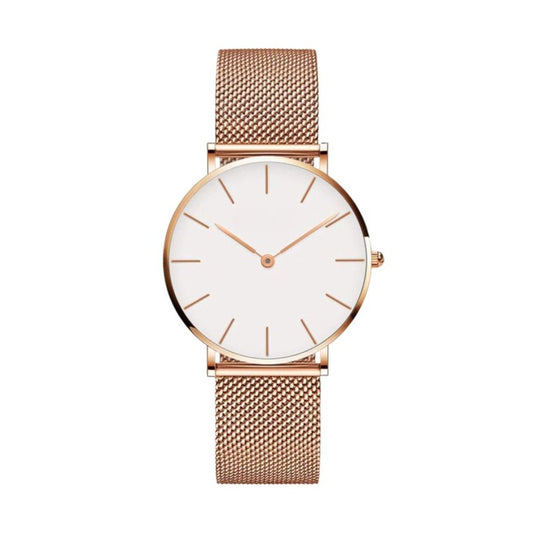 Tyme Ibiza Dames Horloge - 36mm Wit/Rosékleurig - Horloges voor Vrouwen & Meisjes - Polshorloge - Uurwerk - Moederdag Cadeautje - met Cadeauverpakking