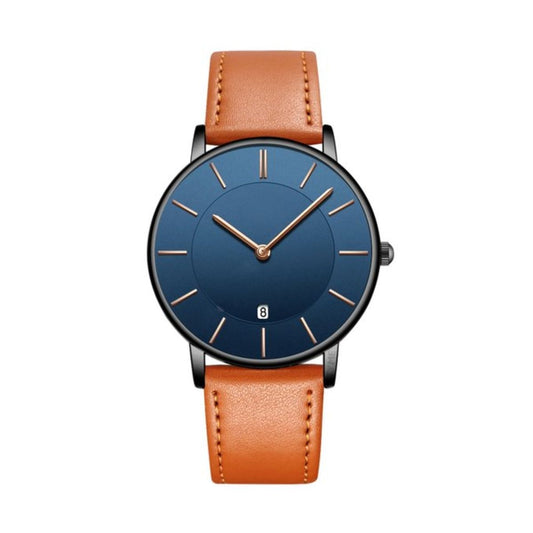 Tyme Oslo Heren Horloge - 39.5mm - Blauw Bruin - Horloges voor Mannen - met Cadeauverpakking