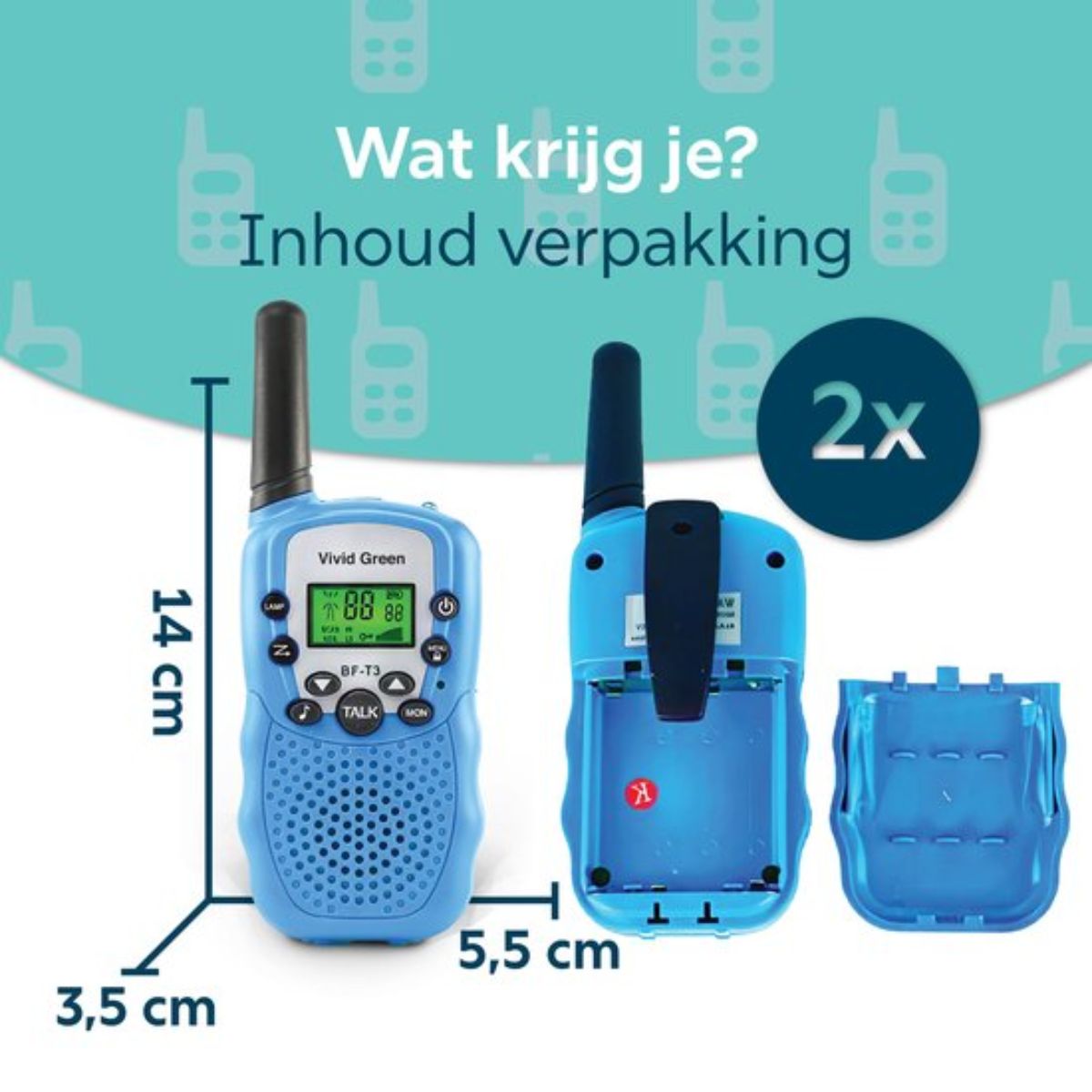 Walkie Talkie – Speelgoed – Portofoon – Blauw