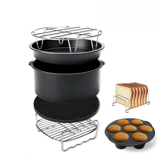 Airfryer Accesoires Set - 7 Delige Set - 20cm - Geschikt voor Airfryer XL en XXL